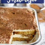 Pinterest image for pandoro tiramisu