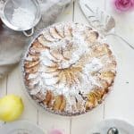 Spiced apple cake served and ready