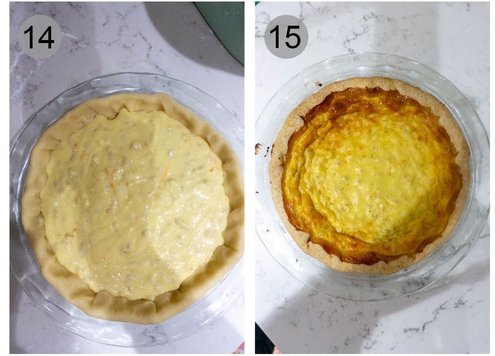 Step by step photos (14-15) on how to make pastiera napoletana