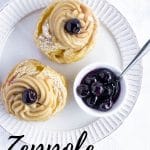 Pinterest image for zeppole di San Giuseppe