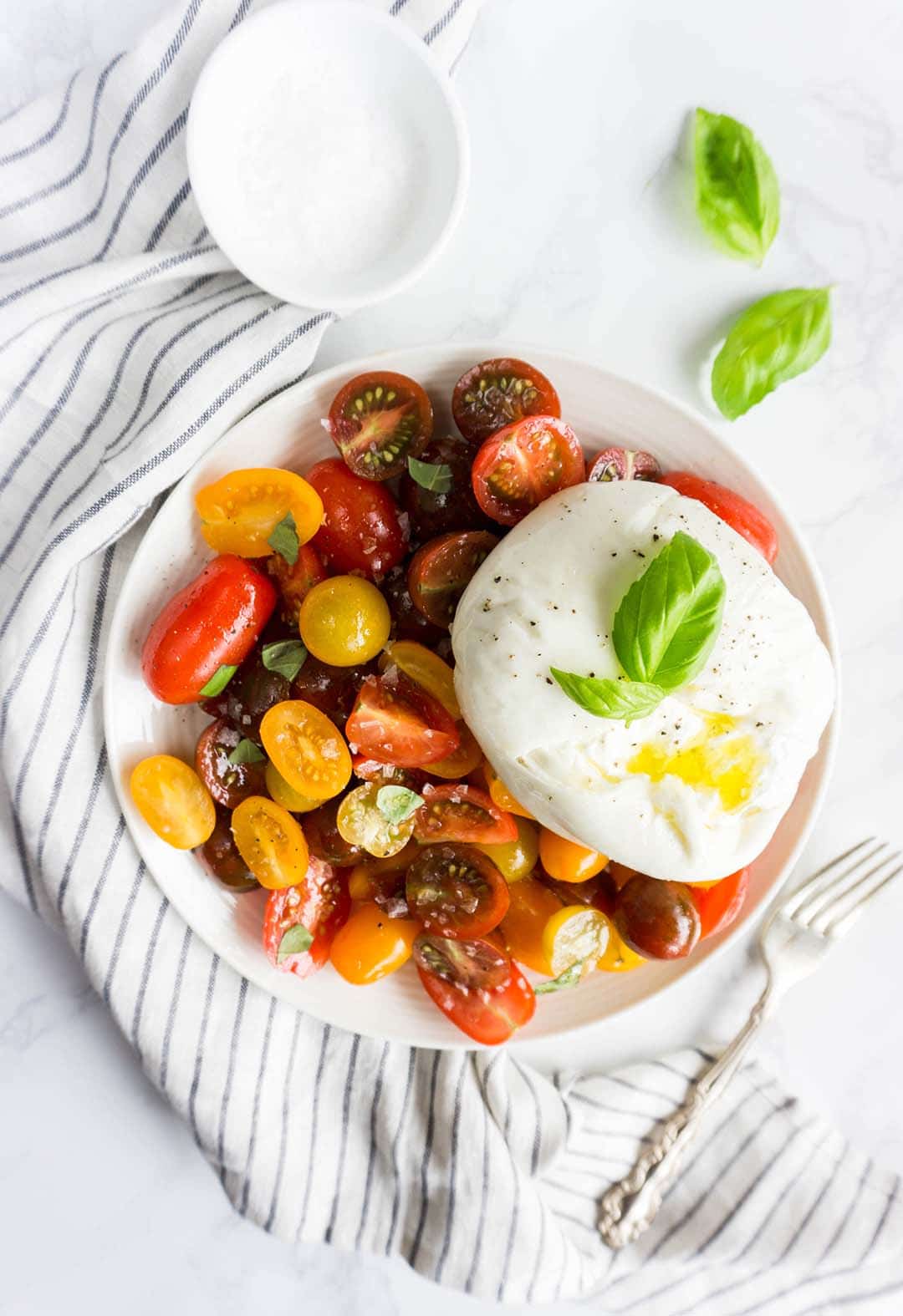 burrata caprese salad