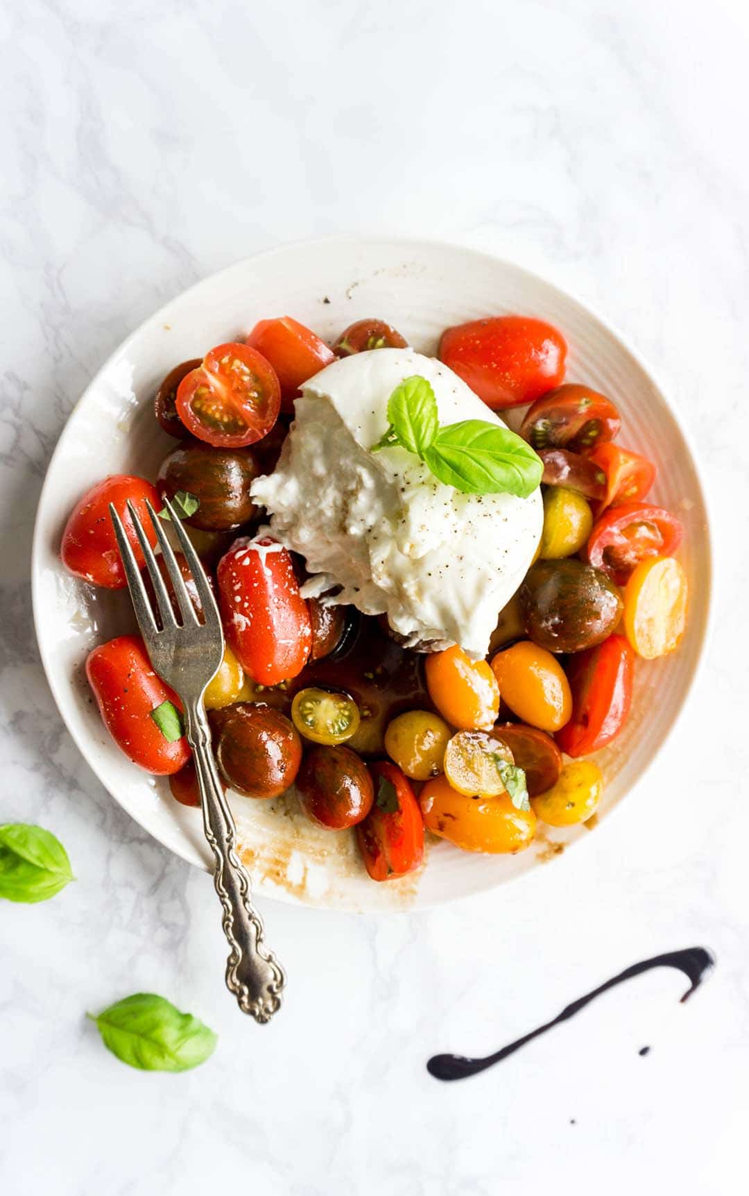 burrata caprese salad