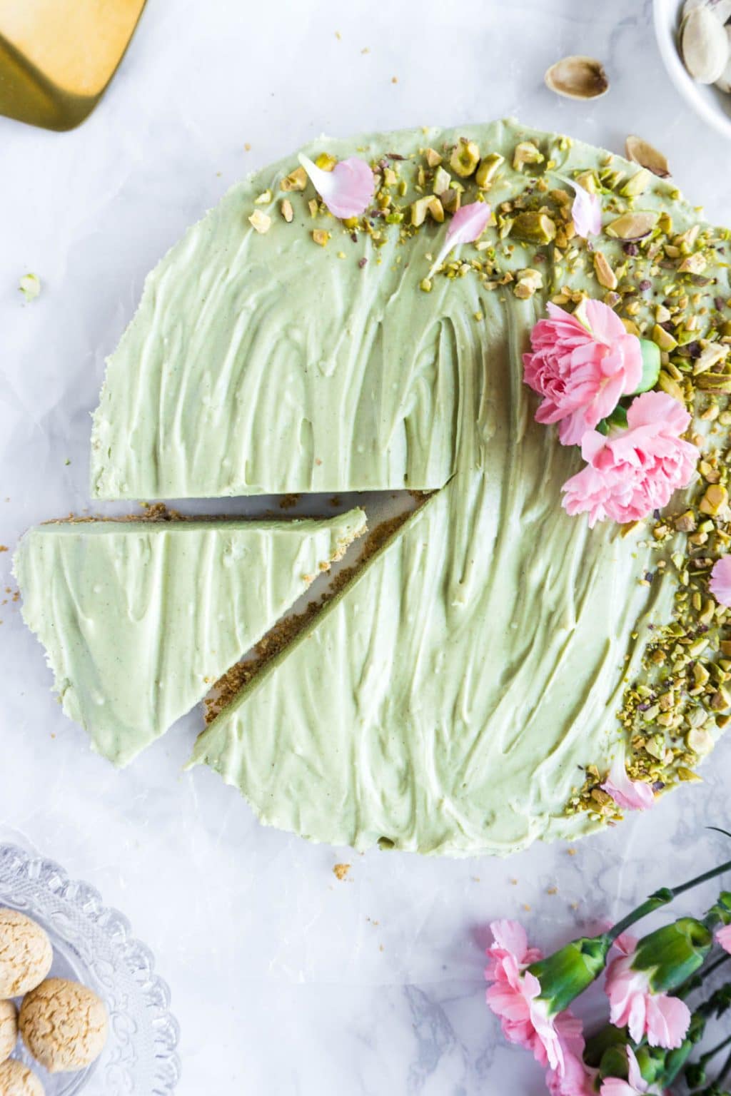 pistachio mascarpone tart
