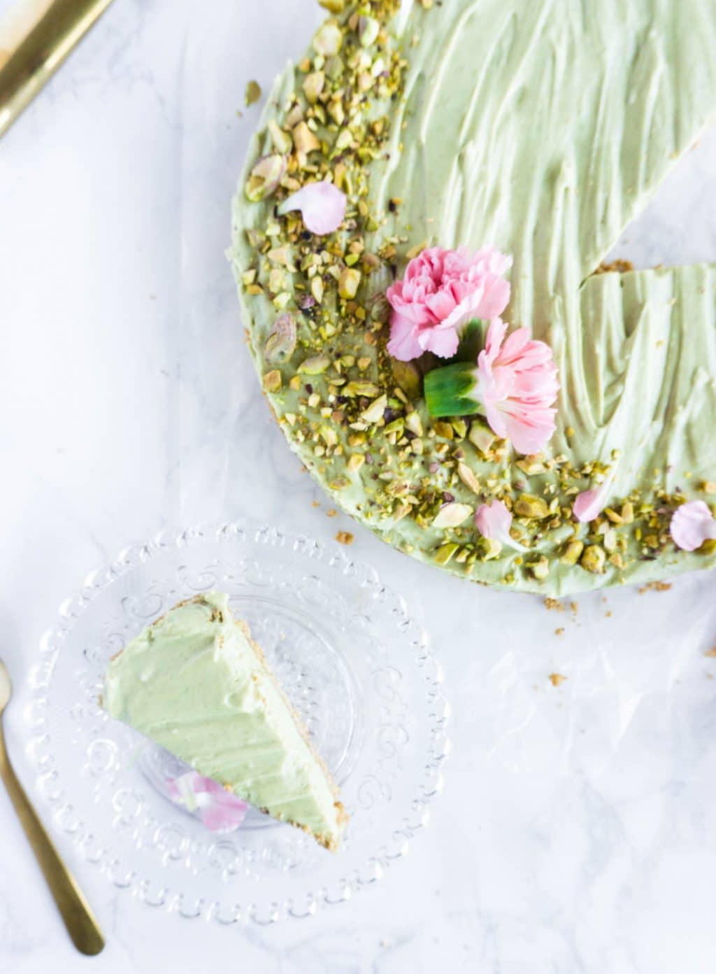 pistachio mascarpone tart