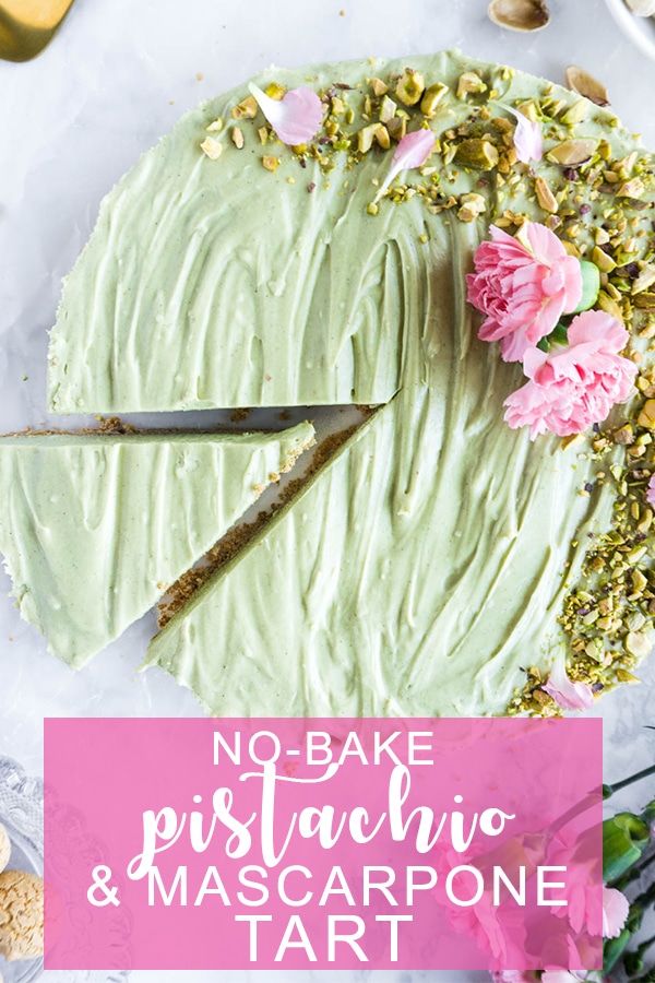 pistachio mascarpone tart
