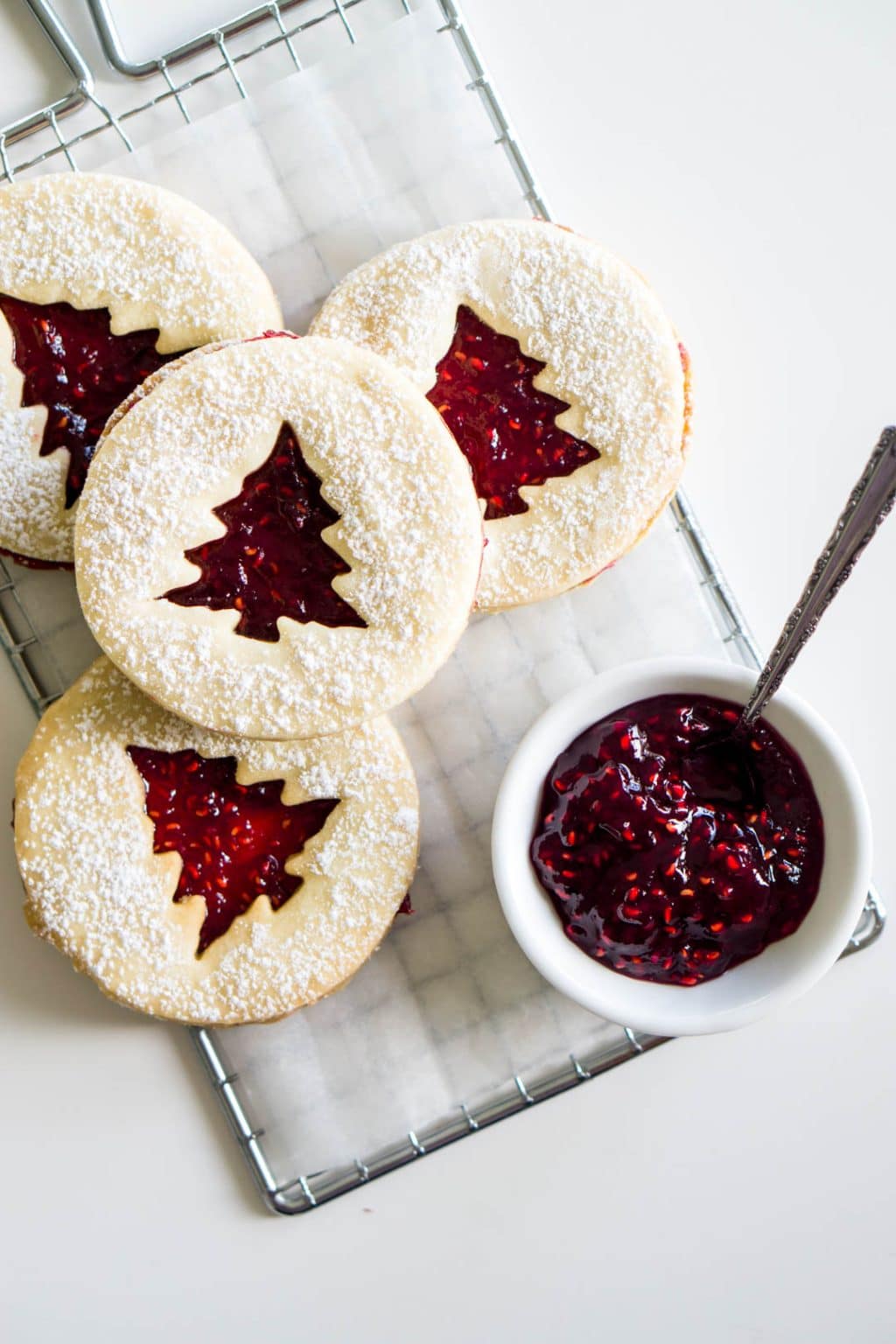 Christmas Linzer Cookies