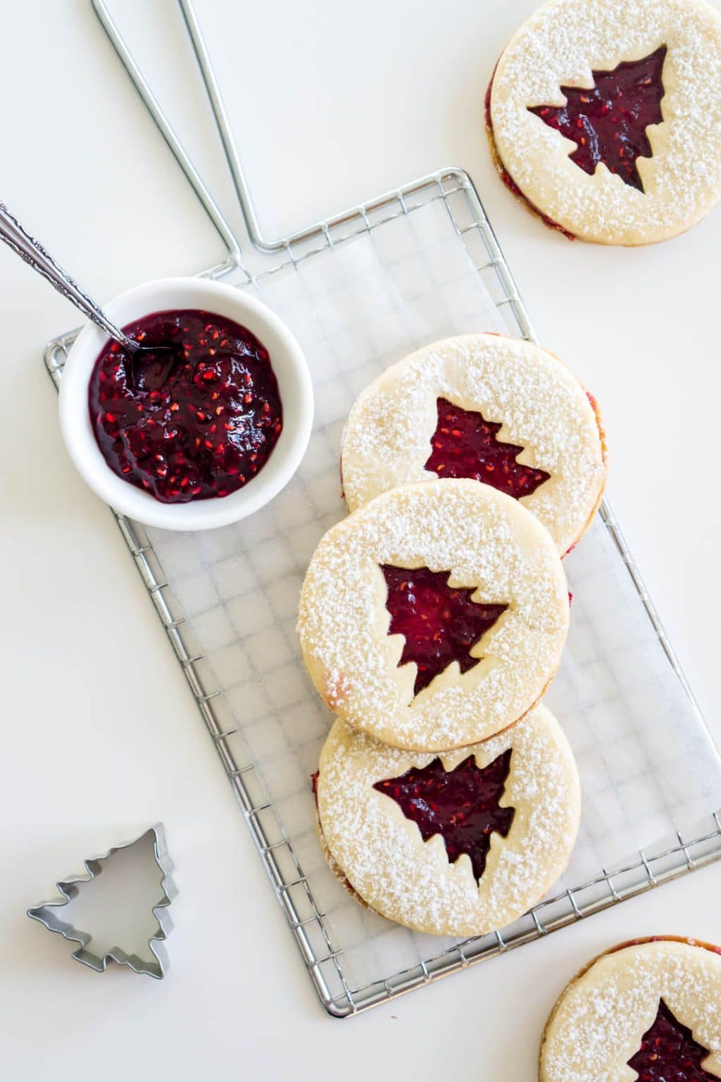 Christmas Linzer Cookies