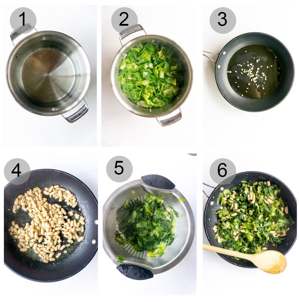 How to make escarole and beans - step by step