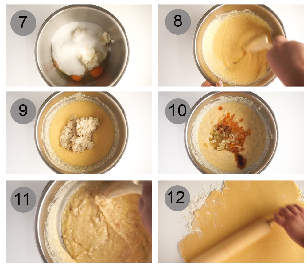 Step by step photos on how to make pastiera napoletana (#6-12)