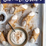 Pinterest image for cannoli cream