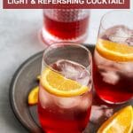 Pinterest image for campari and soda