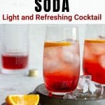 Pinterest image for campari and soda