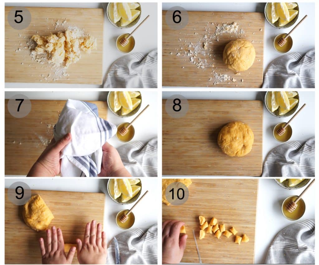 Step by step photos on how to make struffoli (#5-10)