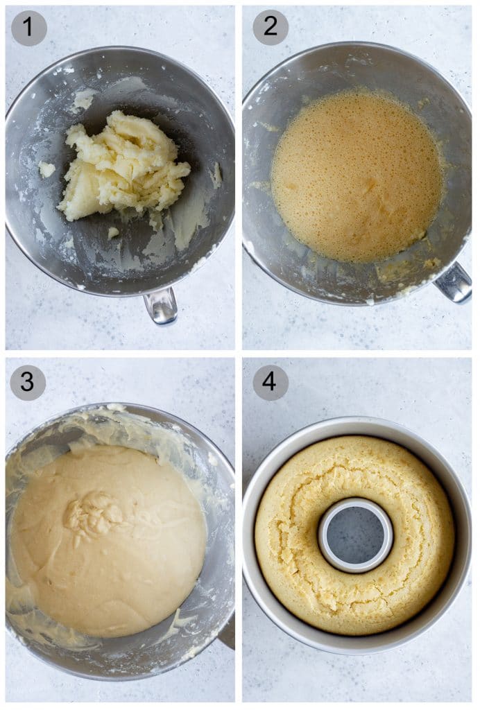 Step by step photos on how to make ciambellone