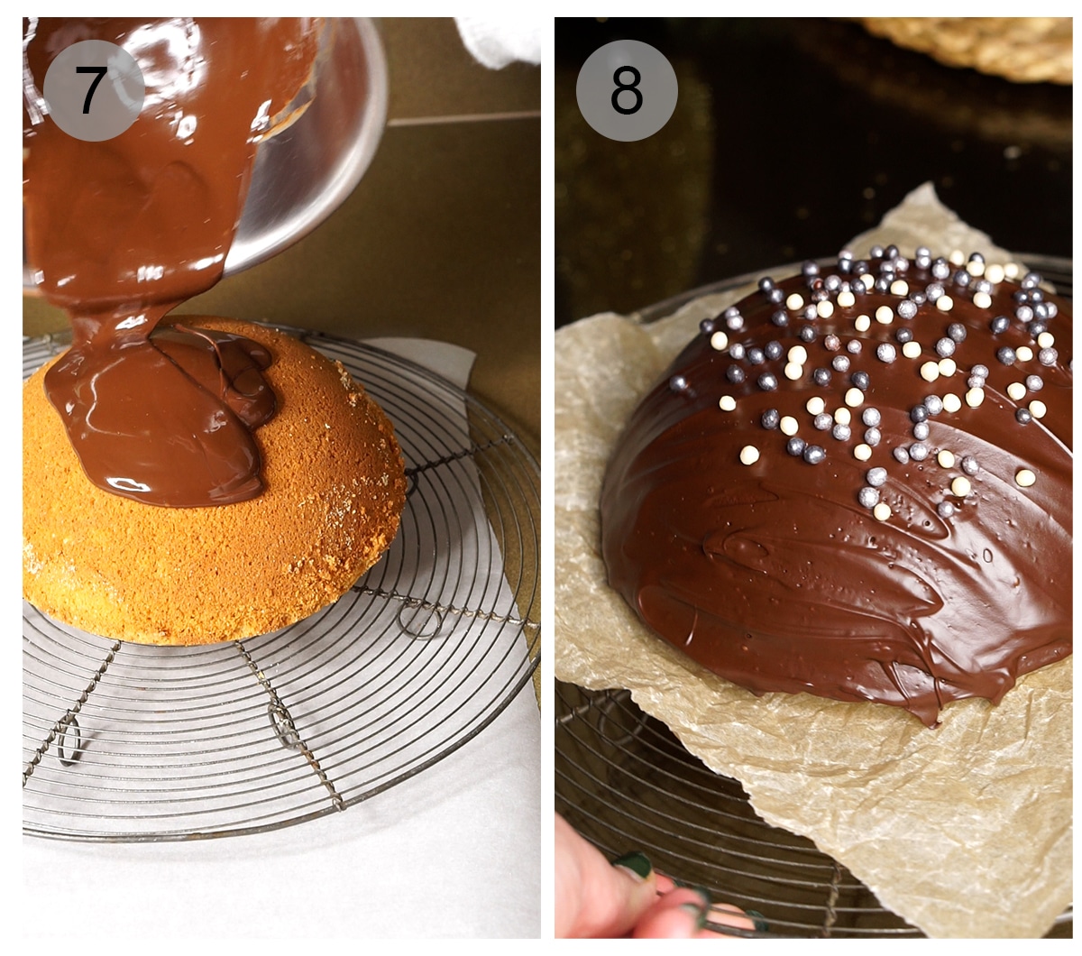 Step by step photos on how to make parrozzo (Italian almond cake) - #7-8