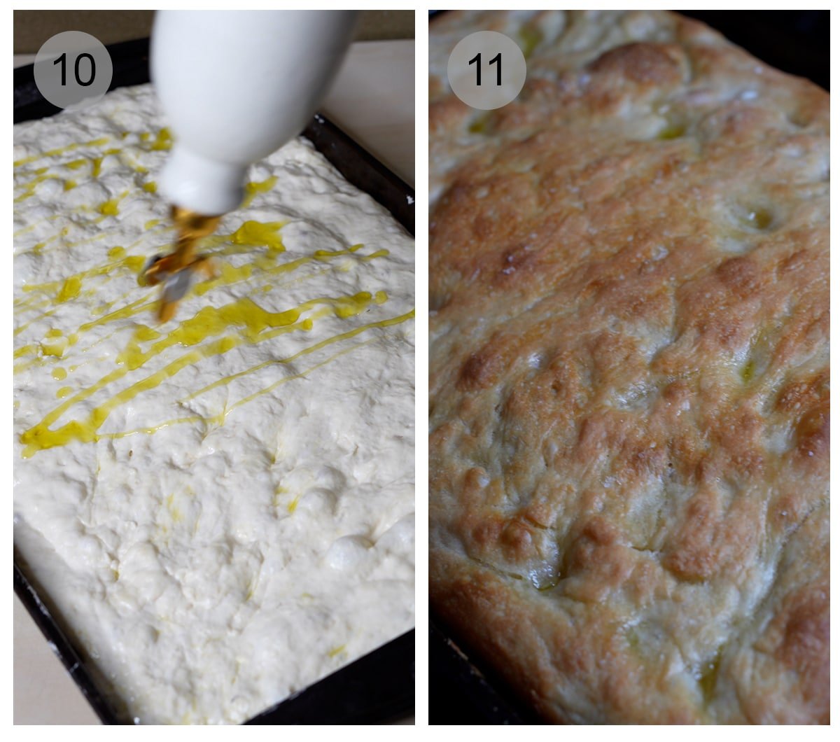 Step by step process on how to make schiacciata (#10-11)