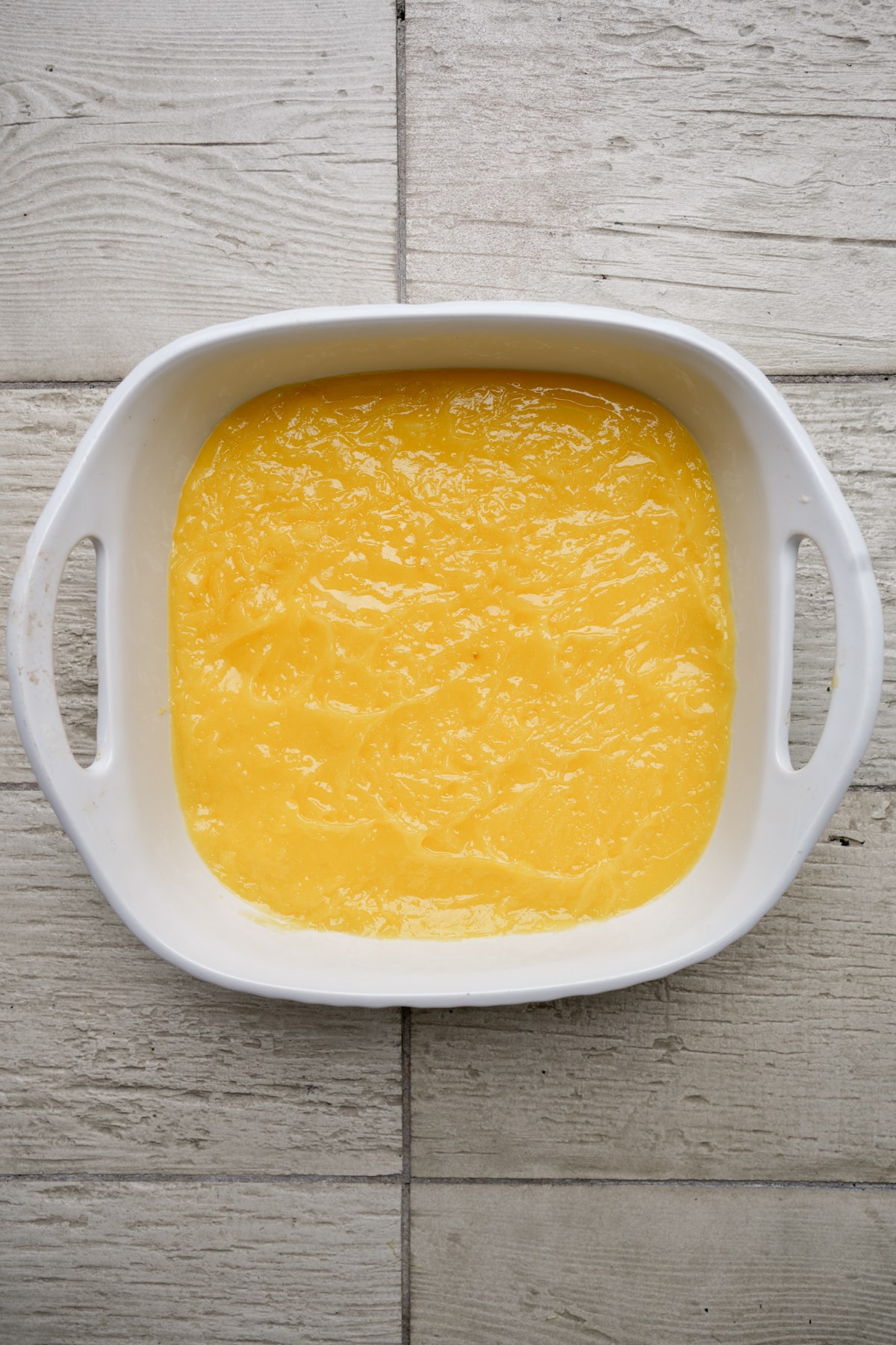 Lemon curd in a dish