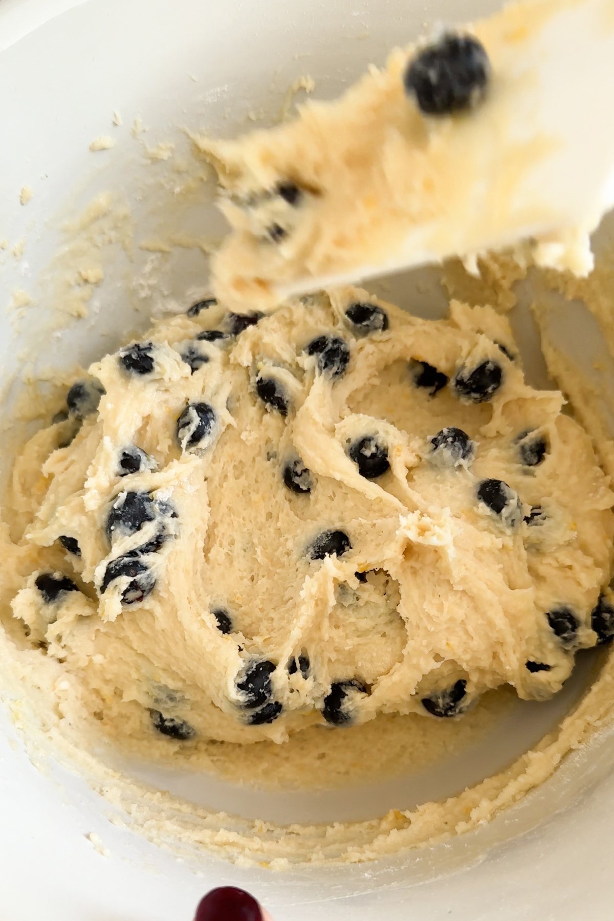 final cake batter in a bowl